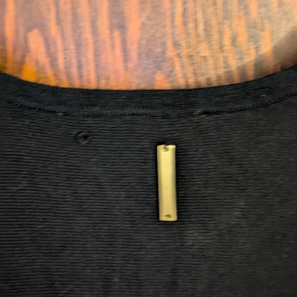 New with Tags Michael Michael Kors Black Fringe Knit Poncho Size Small/ Medium - Picture 7 of 9